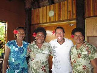 Men Wear Flowers in Fiji